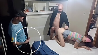 Prank With My Wife: I Blindfolded Her And Had My Friend Come In During Sex.