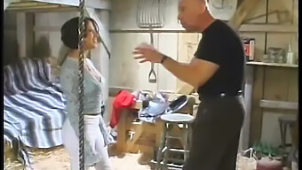 A Mature Man With Bald Feet Successfully Seduces A Young Peachy-Skinned Teen In A Barn For Oral Pleasure And Facial Abuse