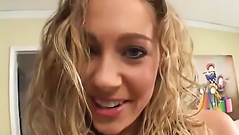 A Young Blonde Teen With Big Tits Experiences A Rough Group Sex Session And Receives A Facial