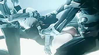 Nier Automata的小型乳房和肛交动作启发视频