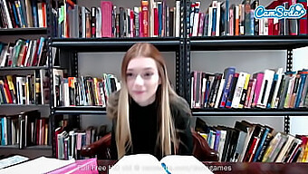 Young College Student Indulges In Self-Pleasure On Webcam While Studying