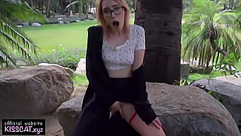 Russian Teen Flashing And Swallowing Cum In Central Park