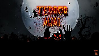 Halloween Éjszaka: Tini (18+) Anális Terror Linda Del Sol És Cris Angelo-Val