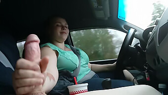 Hd Video Of A Couple'S Car Ride Home With Oral And Cumshot