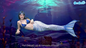 A Webcam View Of A Mermaid Pleasuring Herself Until She Becomes Even More Aroused