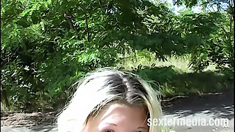 Teen Girl Gives A Sensual Blowjob To An Older Man Outdoors