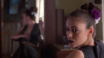 Watch Alyssa Milano And Lily In A Steamy Kissing Scene