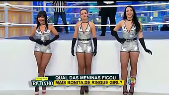 Três Garotas São Amarradas E Pleasured Em Um Ménage À Trois Quente.