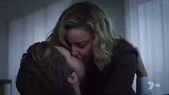 Abbie Cornish In A Steamy Kissing Scene With Big Natural Tits