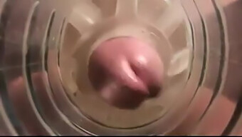 A Man Indulges In Pleasure With A Sex Toy On Webcam