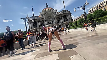 Mexican Girl Flashes And Kisses On The Streets Of Cdmx In Celebration Of Lgbt Rights