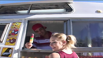 Cindy Loo Gets A Taste Of The Ice Cream Maker'S Cock In Exchange For Sex