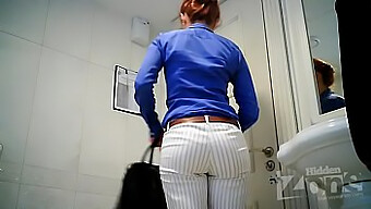 Hidden Camera Captures Stunning Model Spying On Toilet Habits