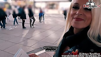 German Milf Flirts With Strangers On The Street In Berlin