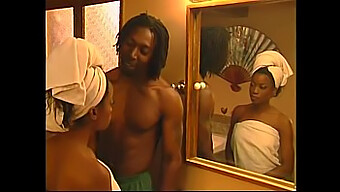 Ebony Beauty Monique Gets Her Tight Ass Stretched By Byron Long In The Bathroom