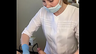 Intense Handjob Leads To Explosive Orgasm During Waxing Session